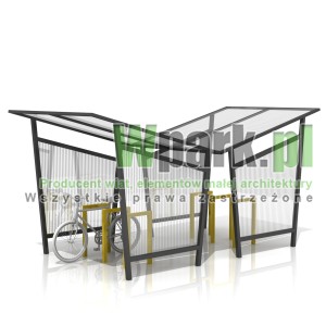 Wiata na rowery SWED 04 - na 12 rowerów