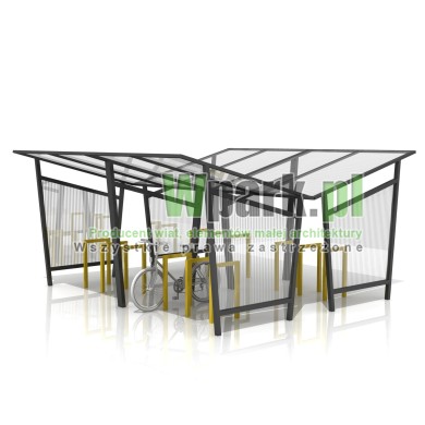 Wiata na rowery SWED 05 - na 24 rowery