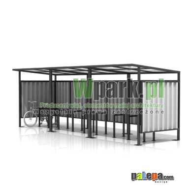 Wiata na rowery MODE 21 - na 24 rowery