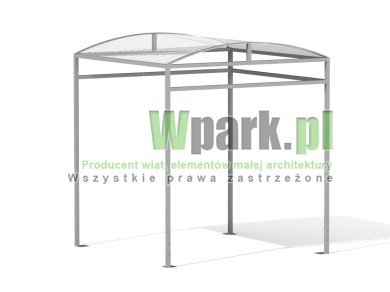Wiata 01 AluPALEPA  dach kolebkowy