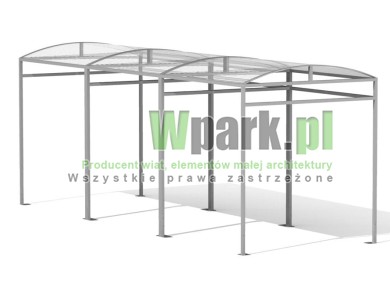 Wiata 11 AluPALEPA dach kolebkowy