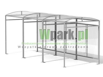 Wiata 12 AluPALEPA dach kolebkowy