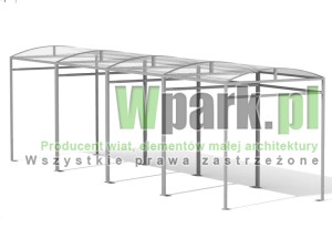 Wiata 13 AluPALEPA dach kolebkowy