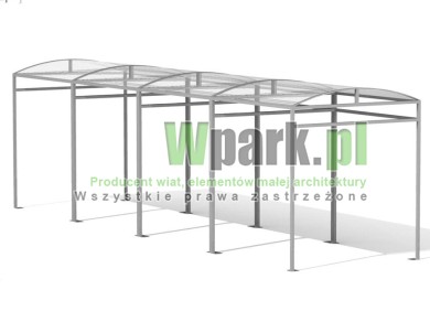 Wiata 13 AluPALEPA dach kolebkowy