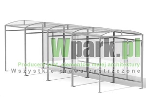Wiata 14 AluPALEPA dach kolebkowy