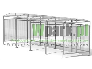 Wiata 15 AluPALEPA dach kolebkowy