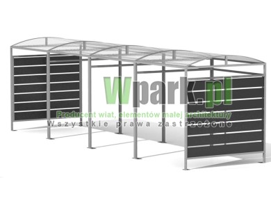 Wiata 16 AluPALEPA dach kolebkowy
