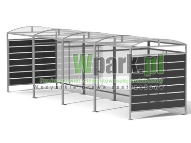 Wiata 17 AluPALEPA dach kolebkowy