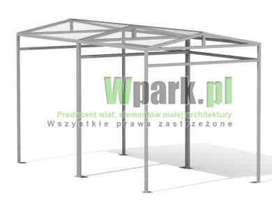 Wiata 07 AluPALEPA dach dwa spady