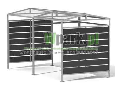 Wiata 10 AluPALEPA dach dwa spady