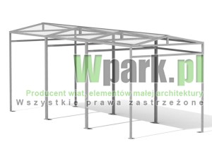 Wiata 11 AluPALEPA dach dwa spady