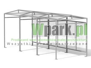 Wiata 12 AluPALEPA dach dwa spady