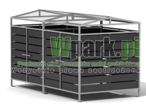 Wiata 18 AluPALEPA dach dwa spady