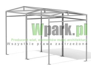 Wiata 07 AluPALEPA dach dwa spady