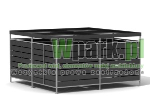 Wiata 05 aluminiowa 4000 mm na 4000 mm