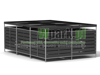 Wiata 07 aluminiowa 4000 mm na 6000 mm drzwi x 2