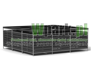 Wiata 08 aluminiowa 6000 mm na 6000 mm drzwi x 2