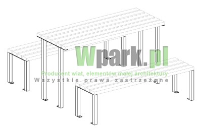 Stół piknikowy MODE AluPALEPA