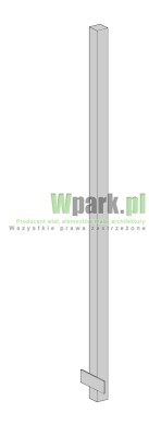 Słupek MODE aluminiowy