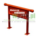 Stojak  rowerowy barierka na 2 stanowiska (kod:COLOR09/2/S/PW)