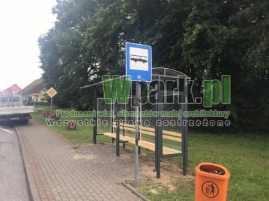 Przystanek HAPE 12 ściany szkło w cenie kosz