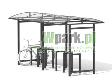 Wiata na rowery HAPE 02 - na 12 rowerów