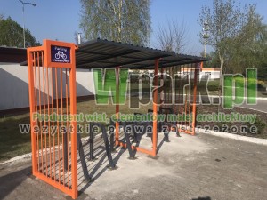 Wiata na rowery EASY 02 - na 12 rowerów ze stojakami na rowery