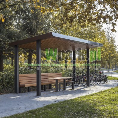 Miejsce odpoczynku rowerzystów / altana 01