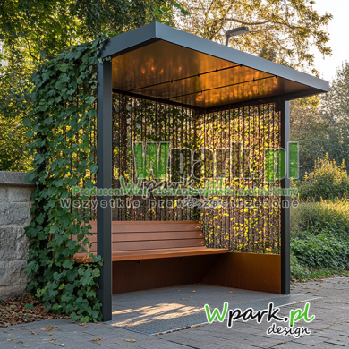 Wiata przystankowa Zielona 02