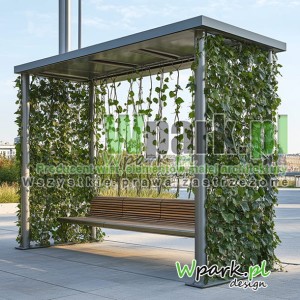 Wiata przystankowa Zielona 03