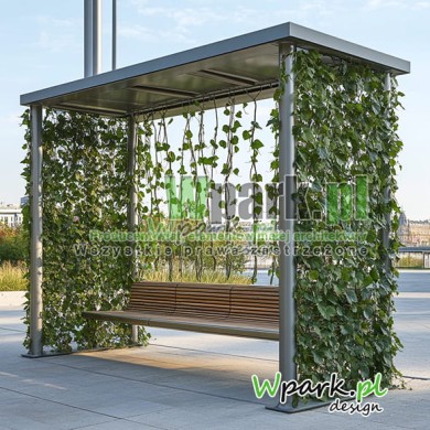 Wiata przystankowa Zielona 03