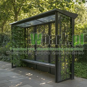 Wiata przystankowa Zielona 04