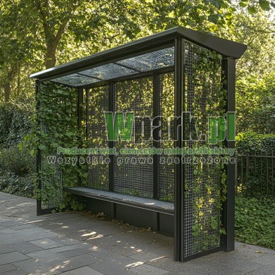 Wiata przystankowa Zielona 04