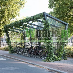 Wiata rowerowa Zielona 01