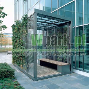 Wiata palarnia Zielona 01