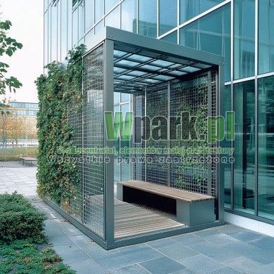 Wiata palarnia Zielona 01