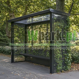 Wiata przystankowa Zielona 05