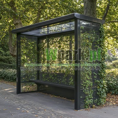 Wiata przystankowa Zielona 05