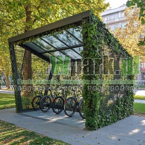 Wiata rowerowa Zielona 03