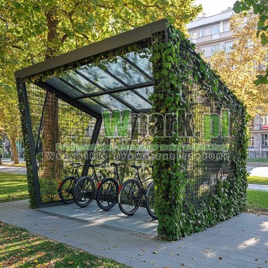 Wiata rowerowa Zielona 03