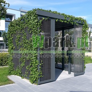 Wiata śmietnikowa Zielona 03