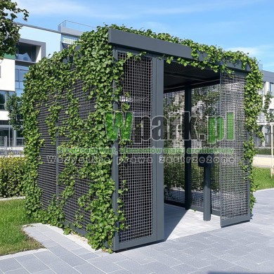 Wiata śmietnikowa Zielona 03