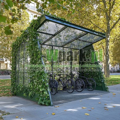 Wiata rowerowa Zielona 05