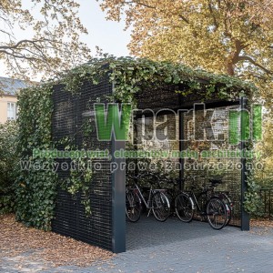 Wiata rowerowa Zielona 06