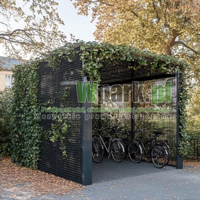 Wiata rowerowa Zielona 06