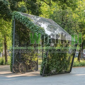 Wiata rowerowa Zielona 07