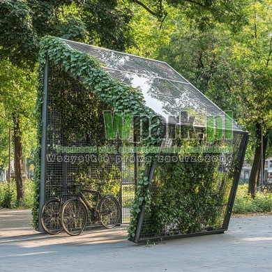 Wiata rowerowa Zielona 07