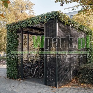 Wiata rowerowa Zielona 08