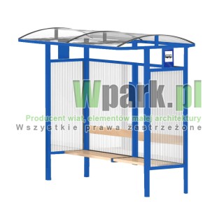 Przystanek HAPE 07 aluminiowy ściany poliwęglan komorowy
