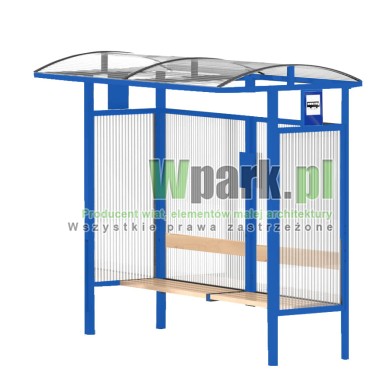 Przystanek HAPE 07 aluminiowy ściany poliwęglan komorowy